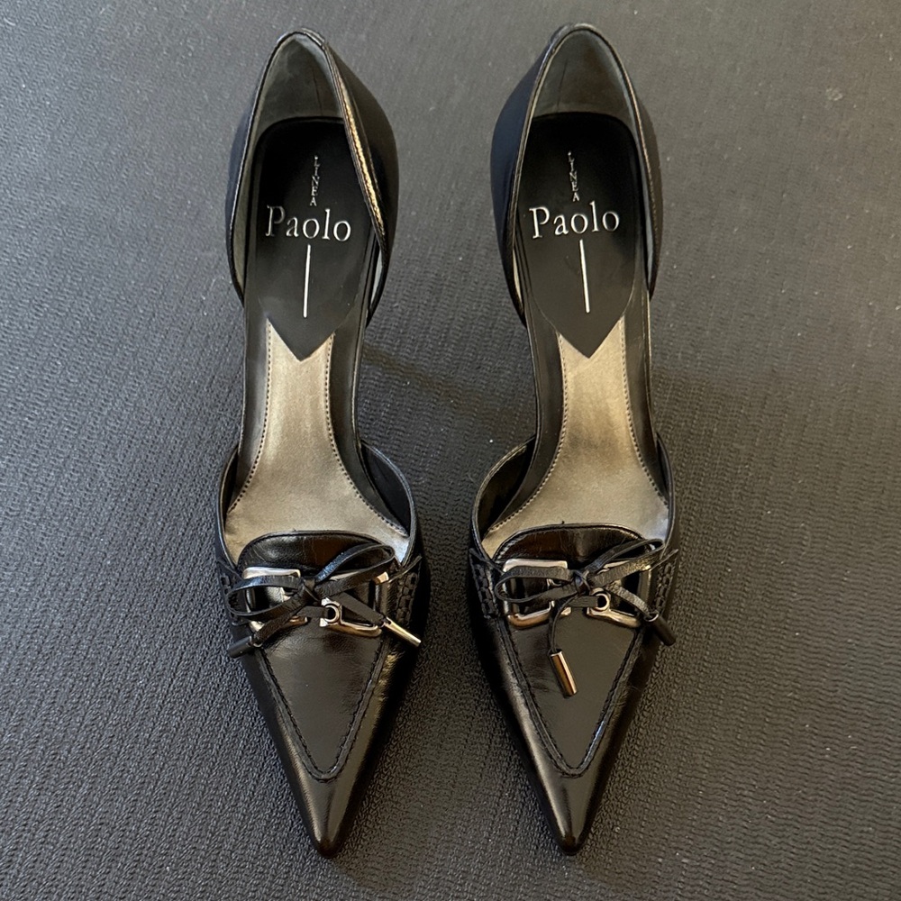 Paolo Melany - Black Women's Shoes with Bow Accent